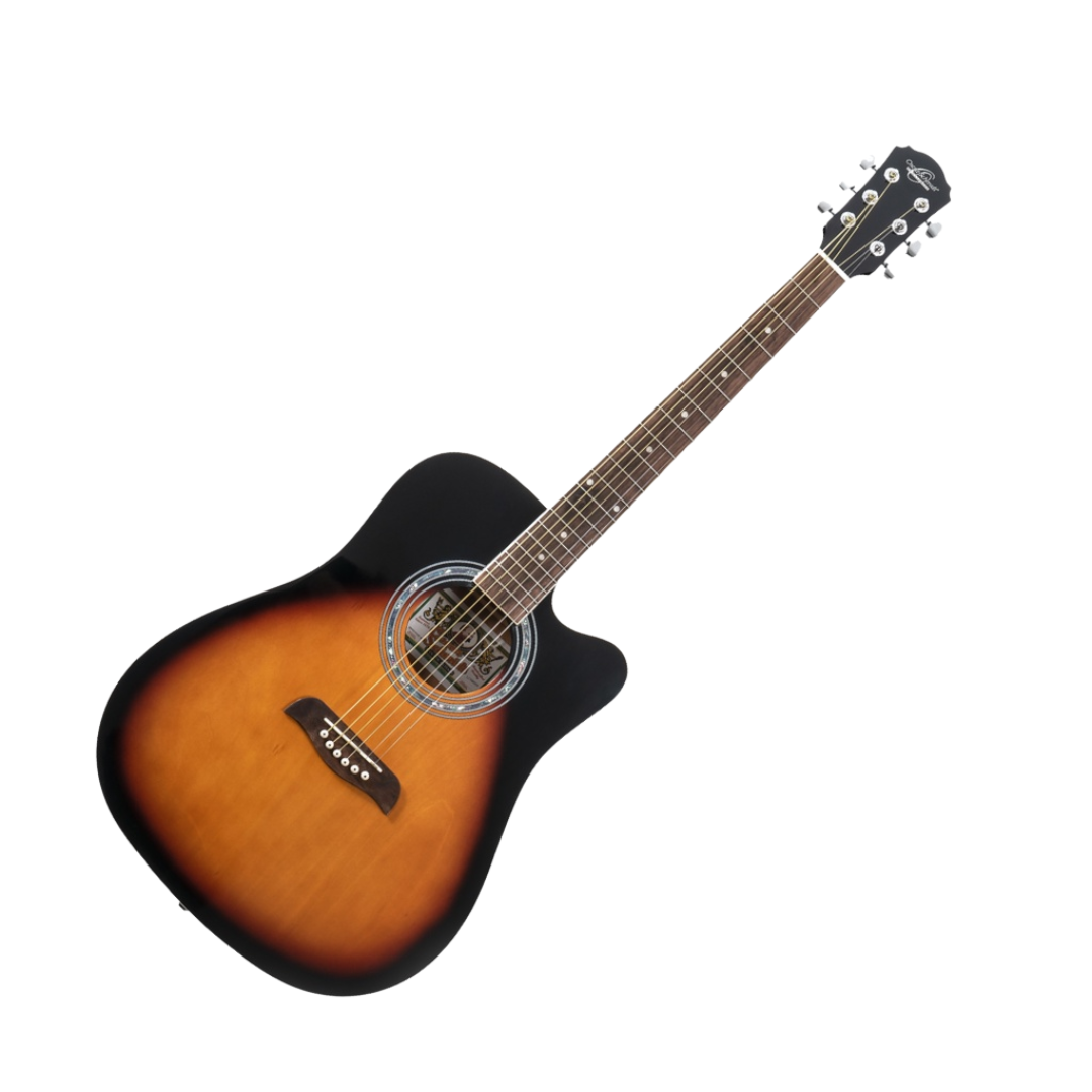 Oscar Schmidt OD45CPK Acoustic Guitar with Cutaway