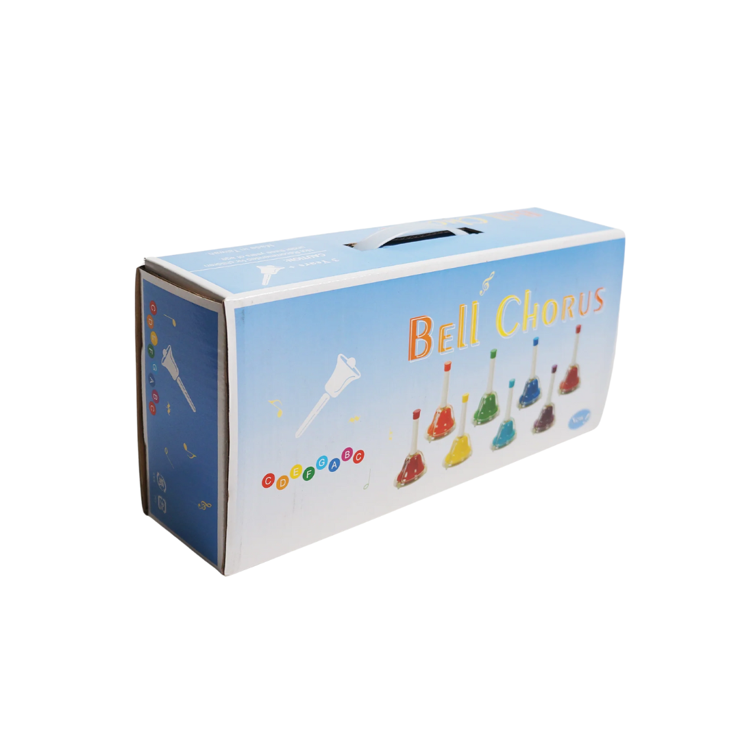 Lazer P-698 Colorful Rainbow Handbell Set