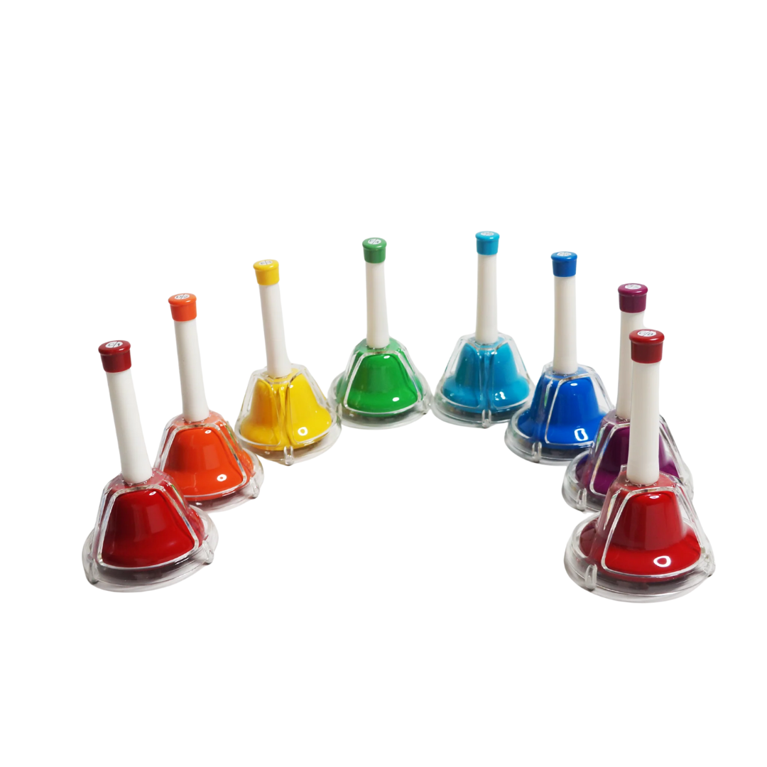 Lazer P-698 Colorful Rainbow Handbell Set