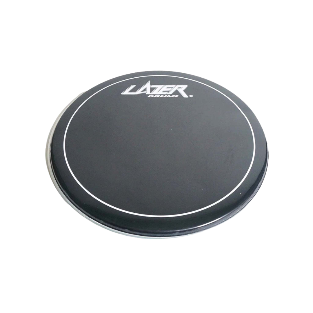 Lazer PE-077-18 Black With White Muffler Rim 18-Inch Drum Head