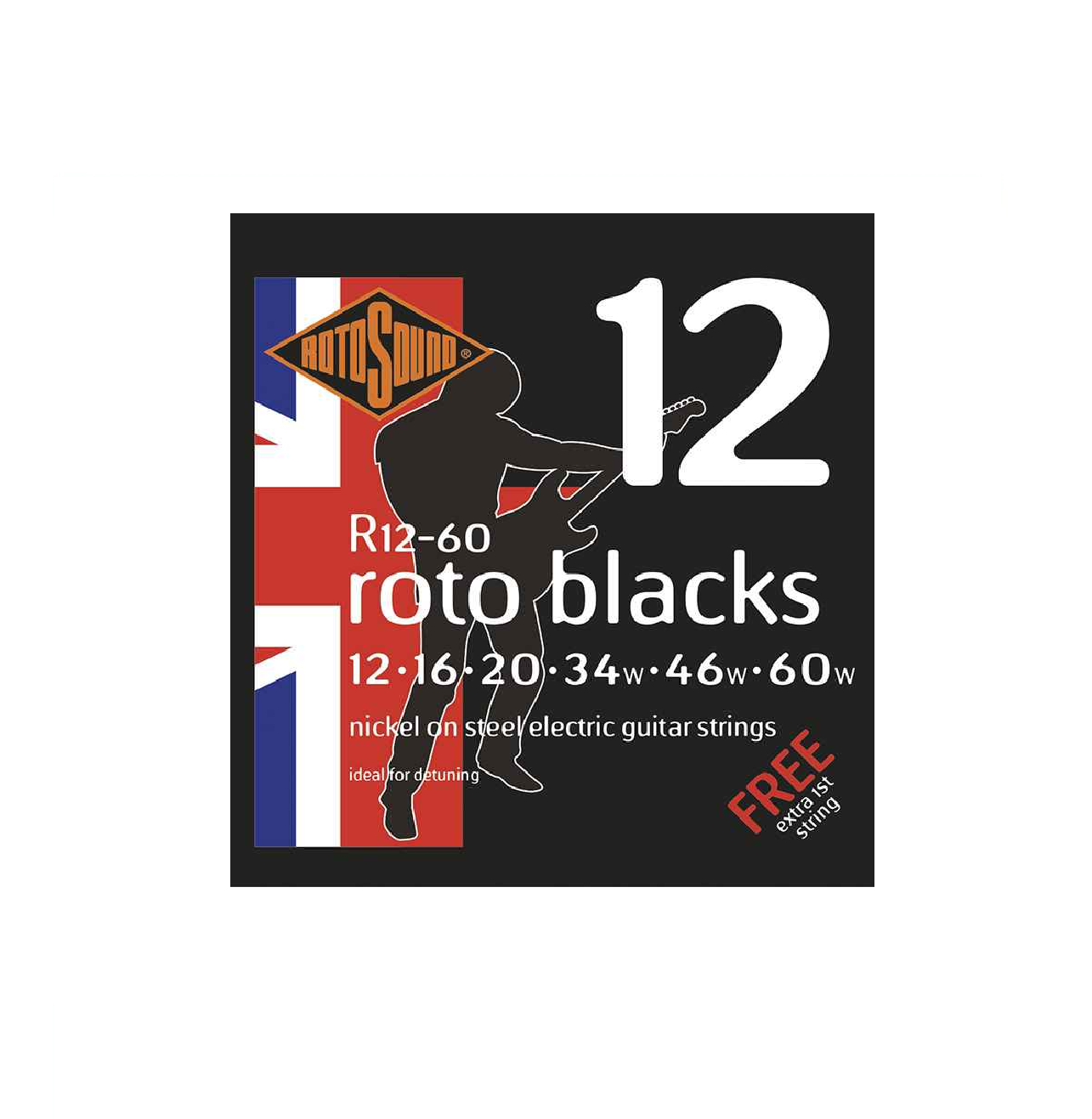 Rotosound Roto Blacks Electric Guitar Strings
