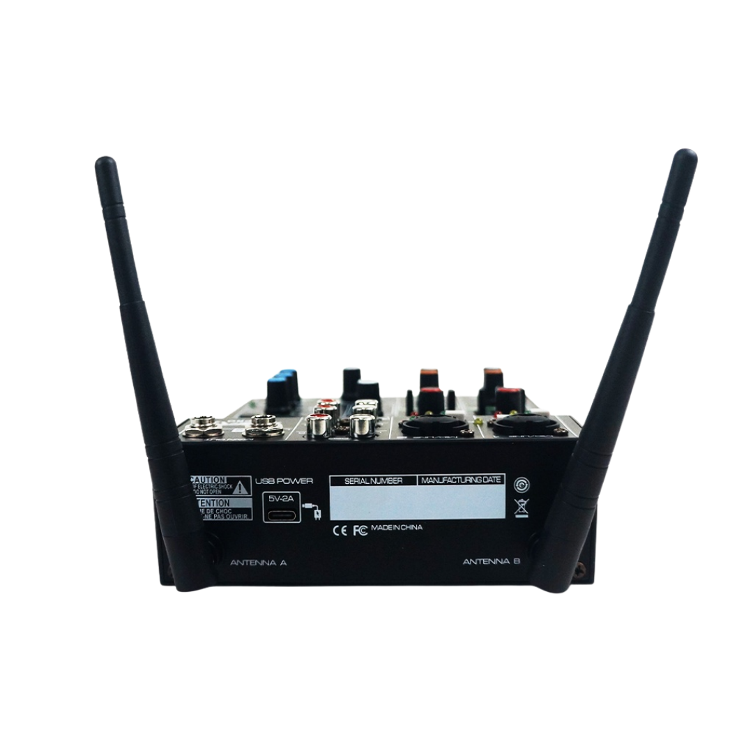 Lazer R4-PRO 5 Channel Mixing Console with Wireless Microphones