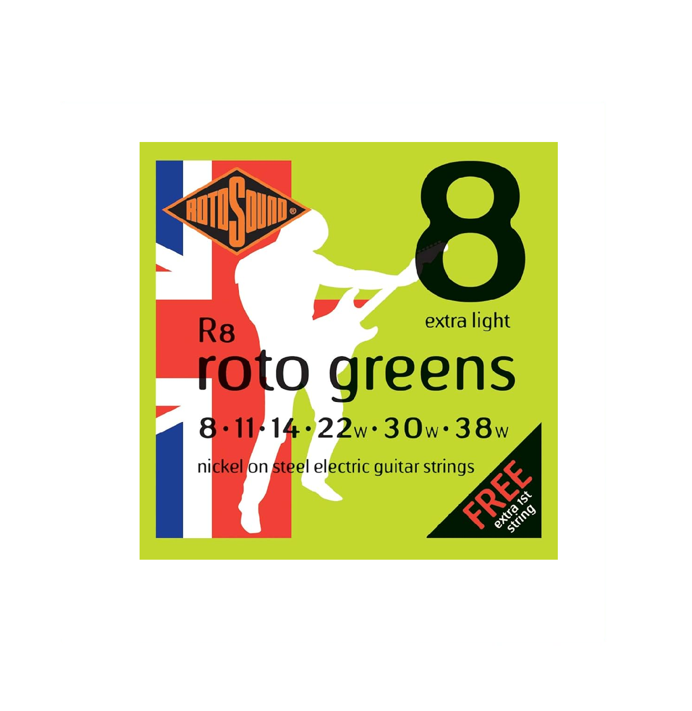 Rotosound Roto Greens Electric Guitar Strings