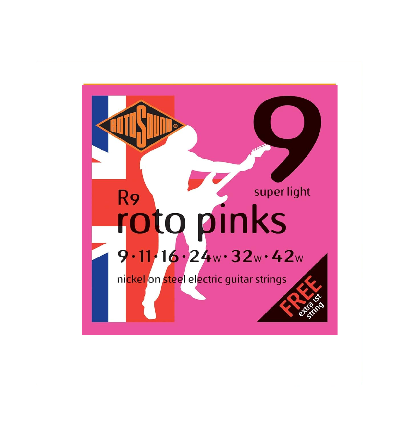 Rotosound Roto Pinks Electric Guitar Strings