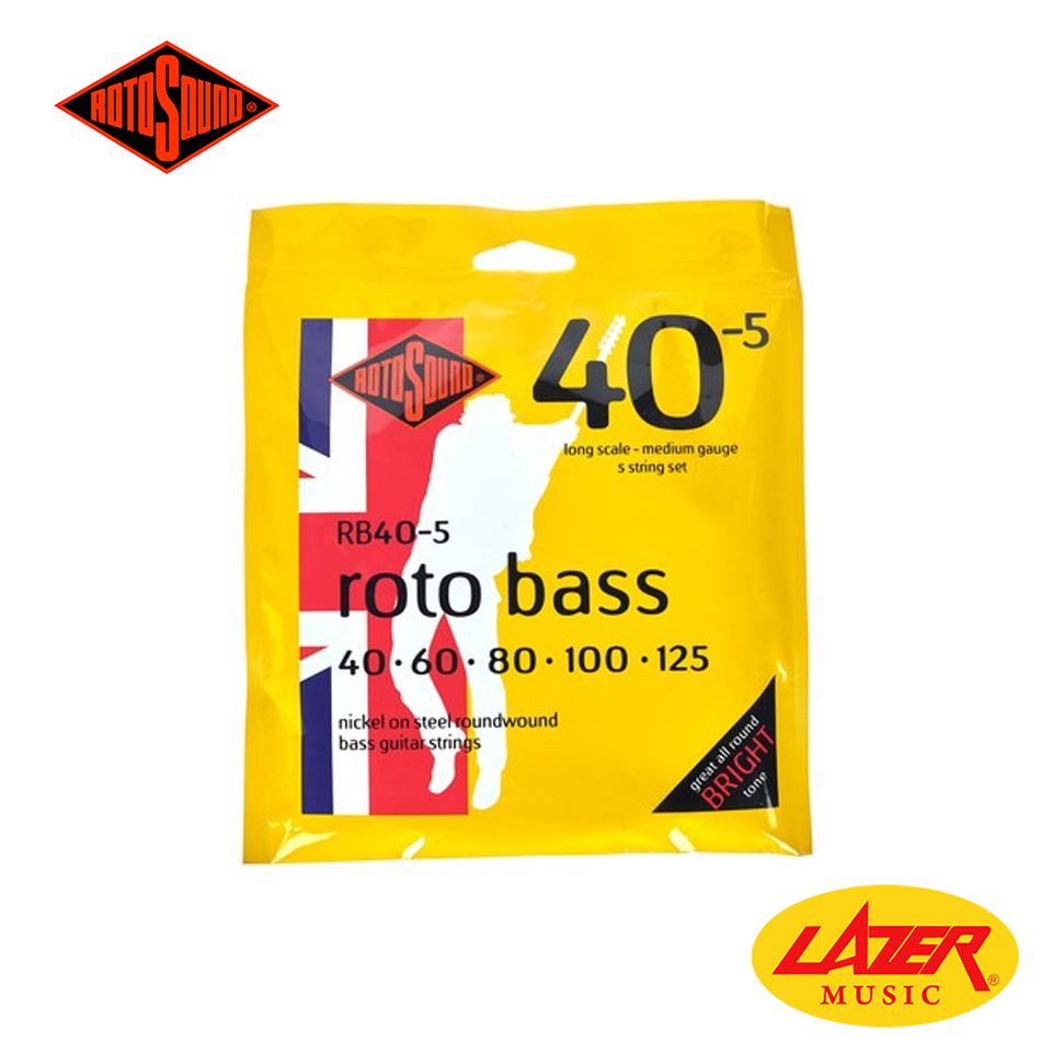 Rotosound Roto Bass Nickel Medium Bass Guitar Strings (5-String Set)