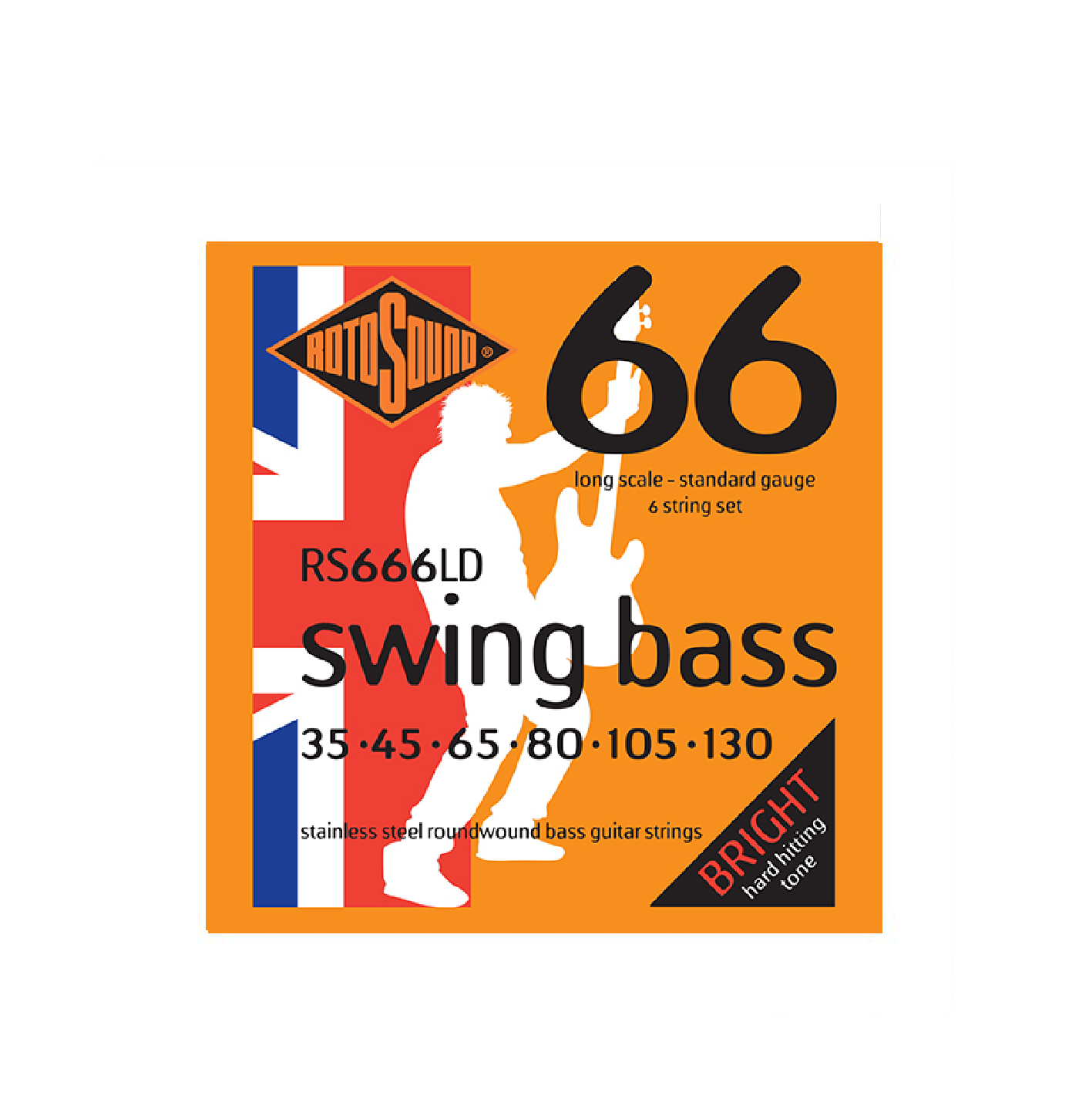 Rotosound Swing Bass 66 Bass Guitar Strings 6 String Set