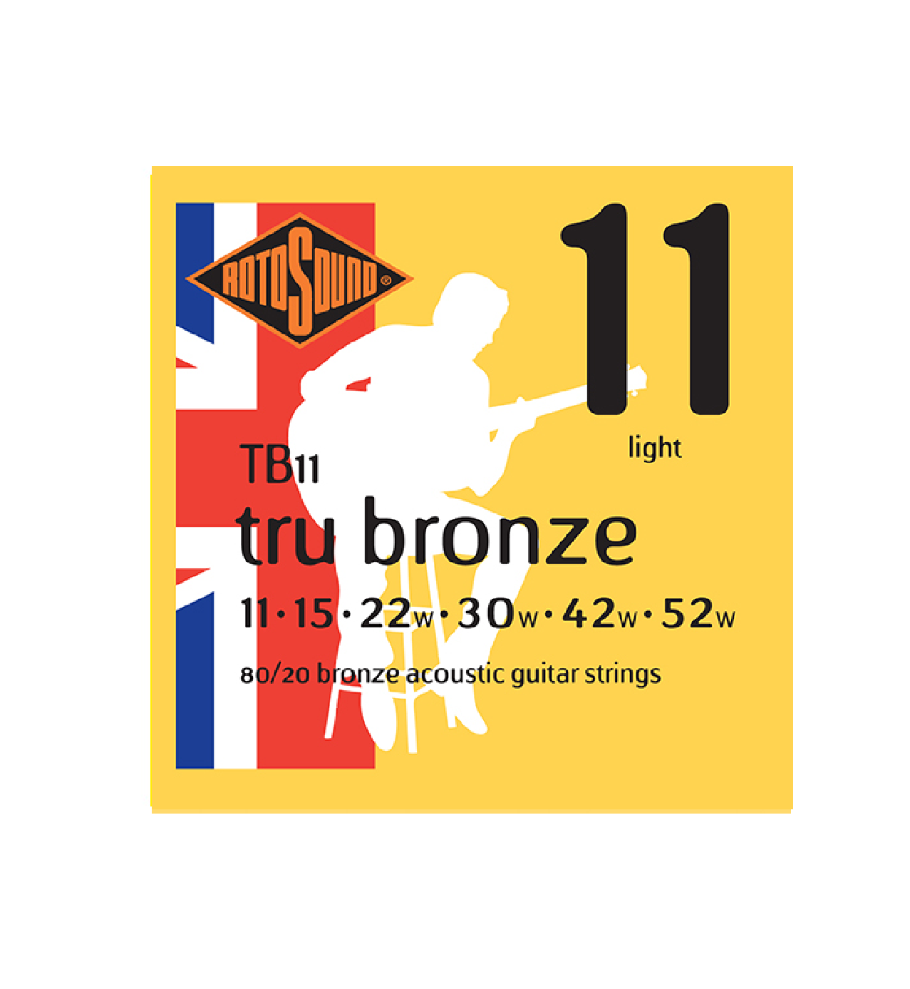 Rotosound Tru Bronze Acoustic Light Guitar Strings