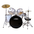 LAZER TCD-24 Drumset with Cymbals and Throne