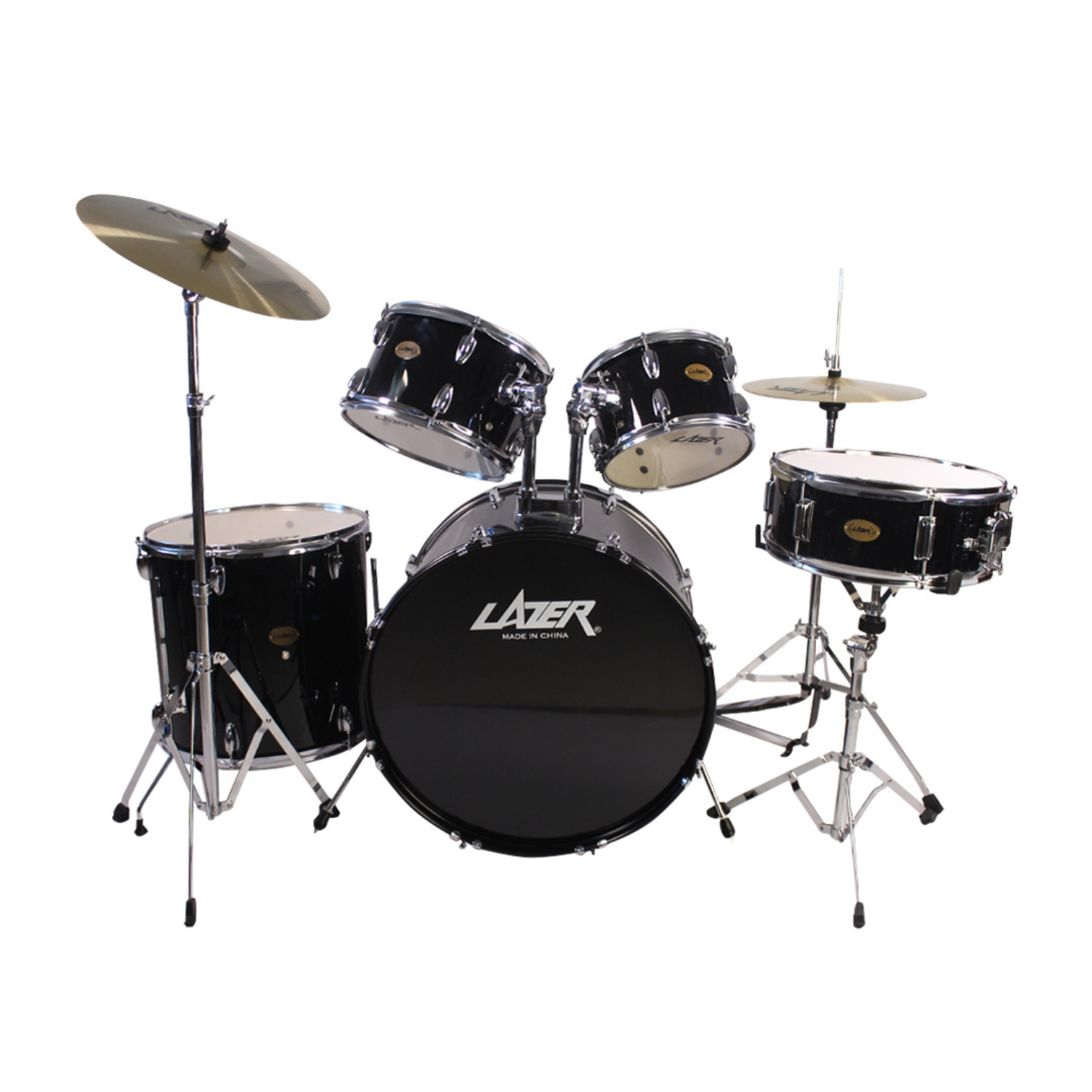 LAZER TCD-24 Drumset with Cymbals and Throne