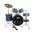 LAZER TCD-24 Drumset with Cymbals and Throne
