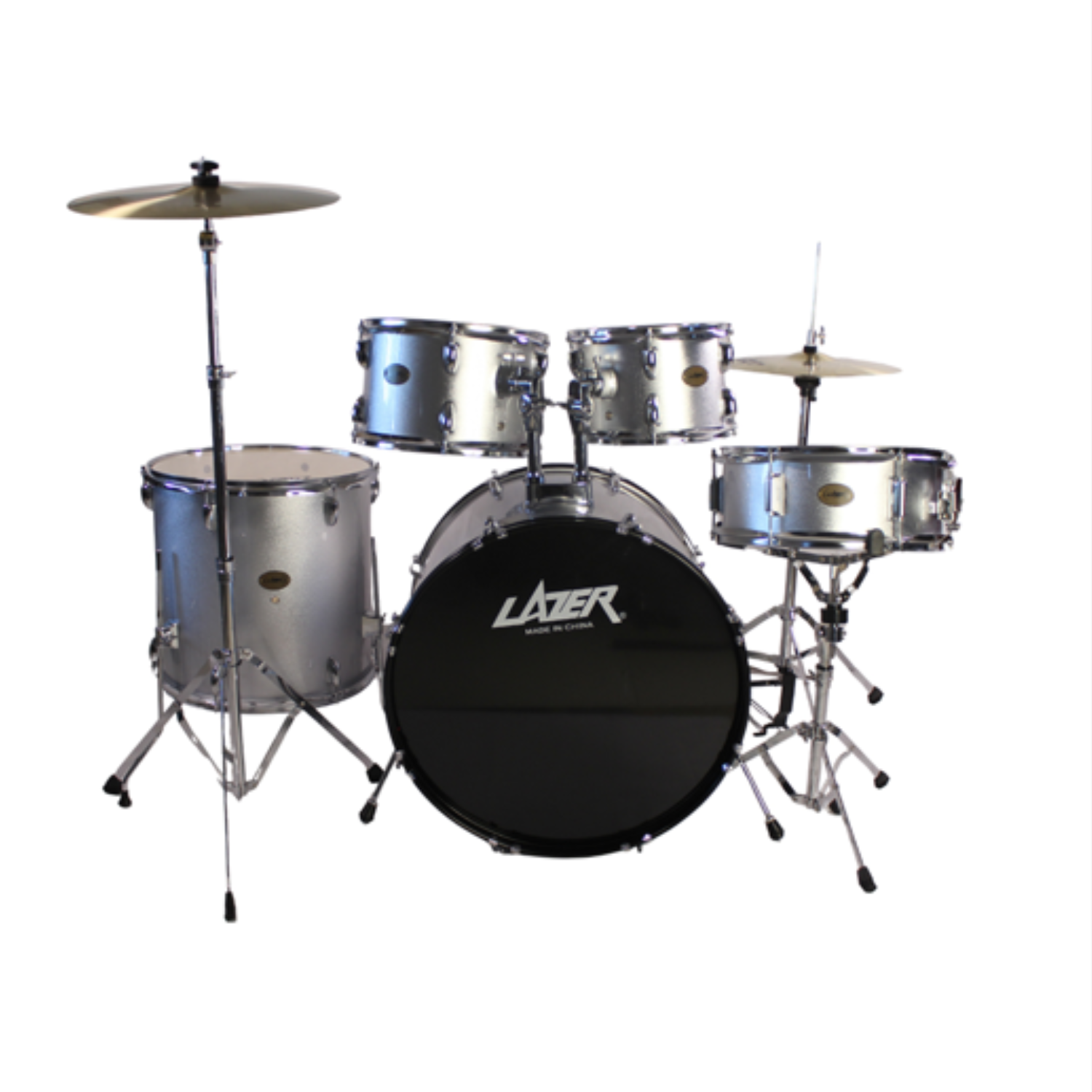 LAZER TCD-24 Drumset with Cymbals and Throne