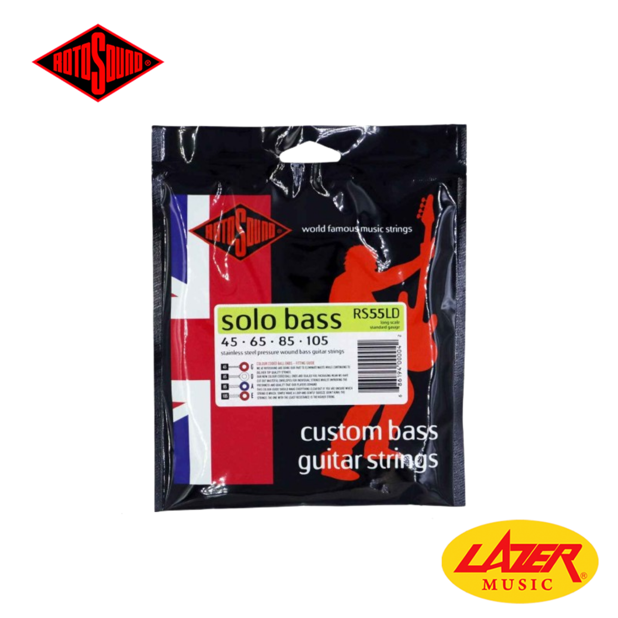 Rotosound Solo Bass 55 Bass Guitar Strings