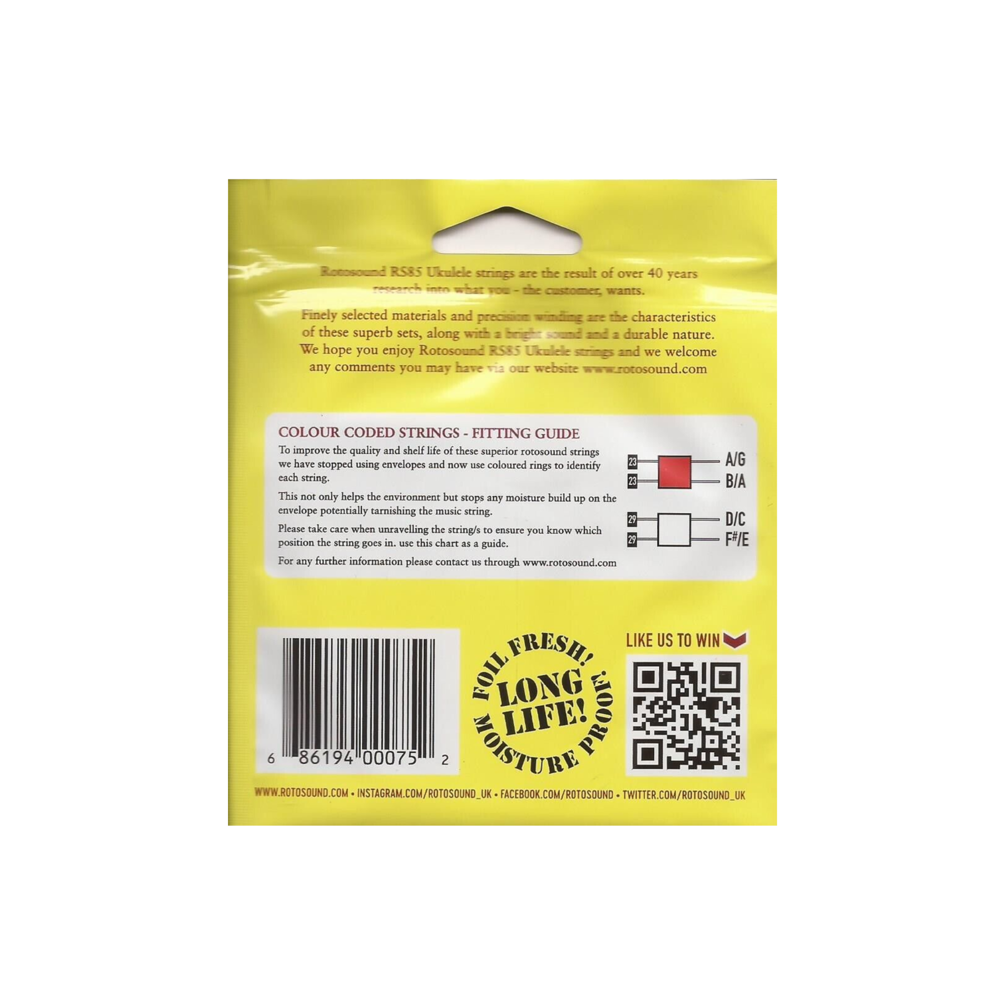 Rotosound Laguna Standard Ukulele Strings