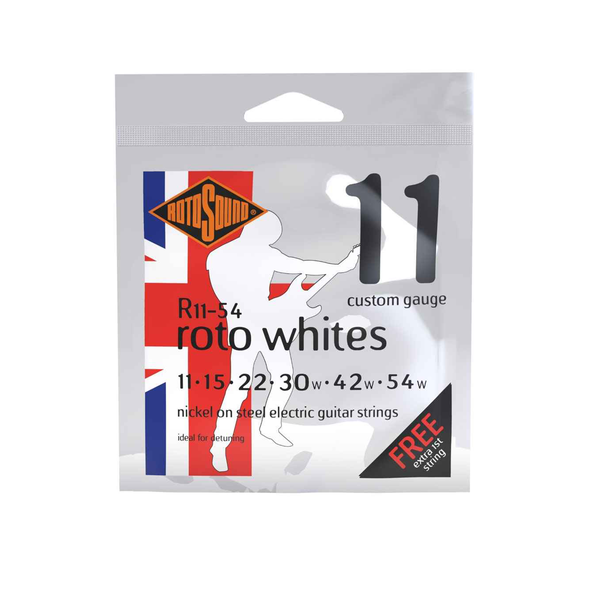 Rotosound Roto Whites Gauge Electric Guitar Strings