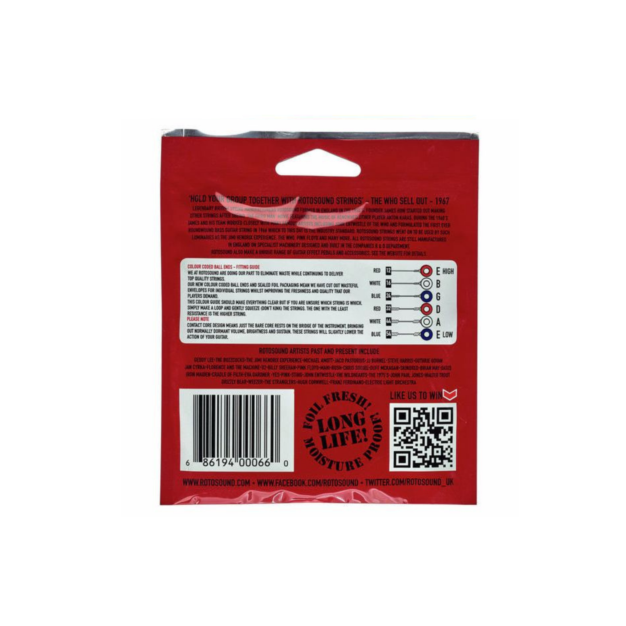 Rotosound Super Bronze Acoustic Medium Light Guitar Strings