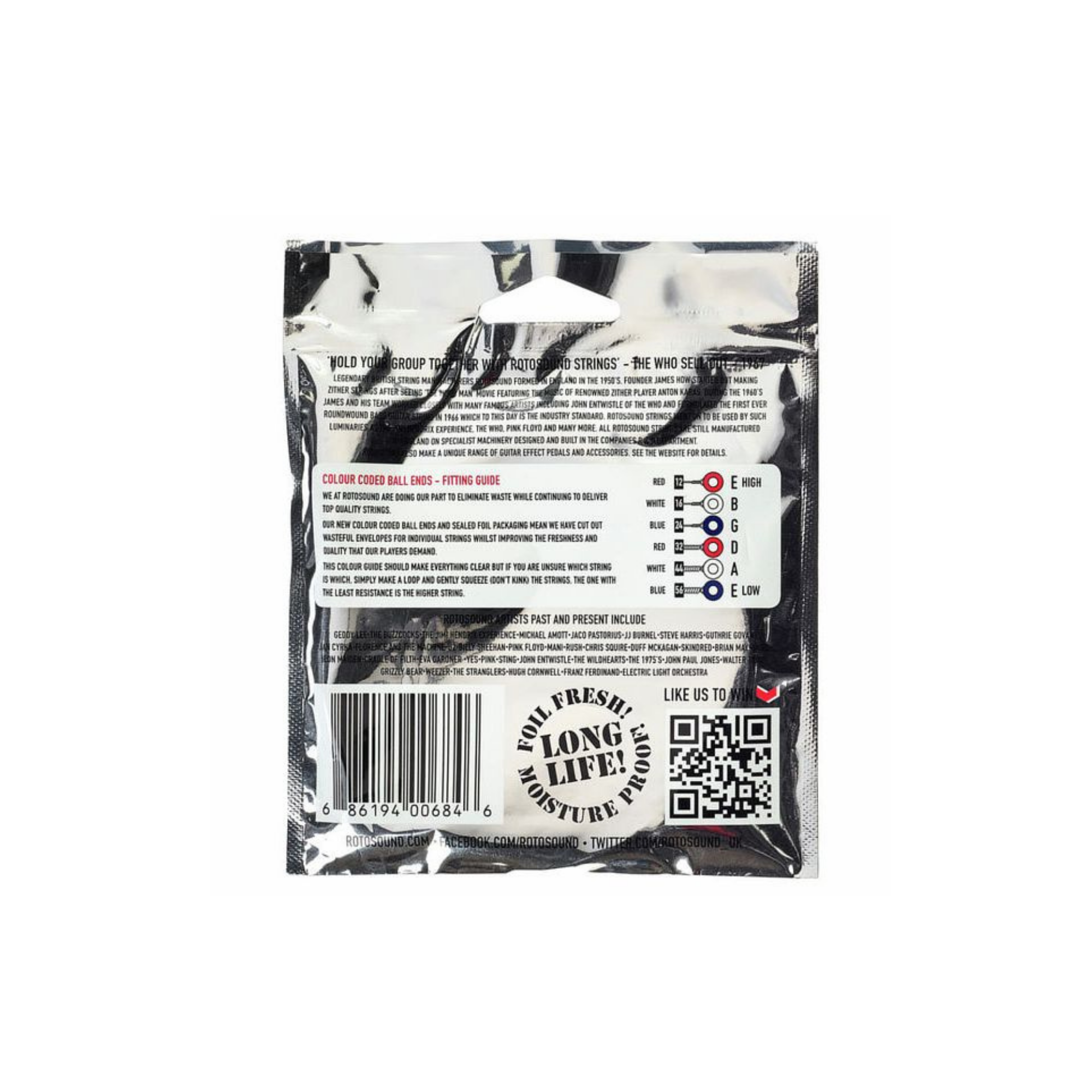 Rotosound Roto Silvers Electric Guitar Strings