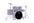 MAPEX Comet Series Drumset w/ 2 Cymbals, Cymbal Stand, Snare Stand, Hi-hat Stand, Single Pedal and Throne