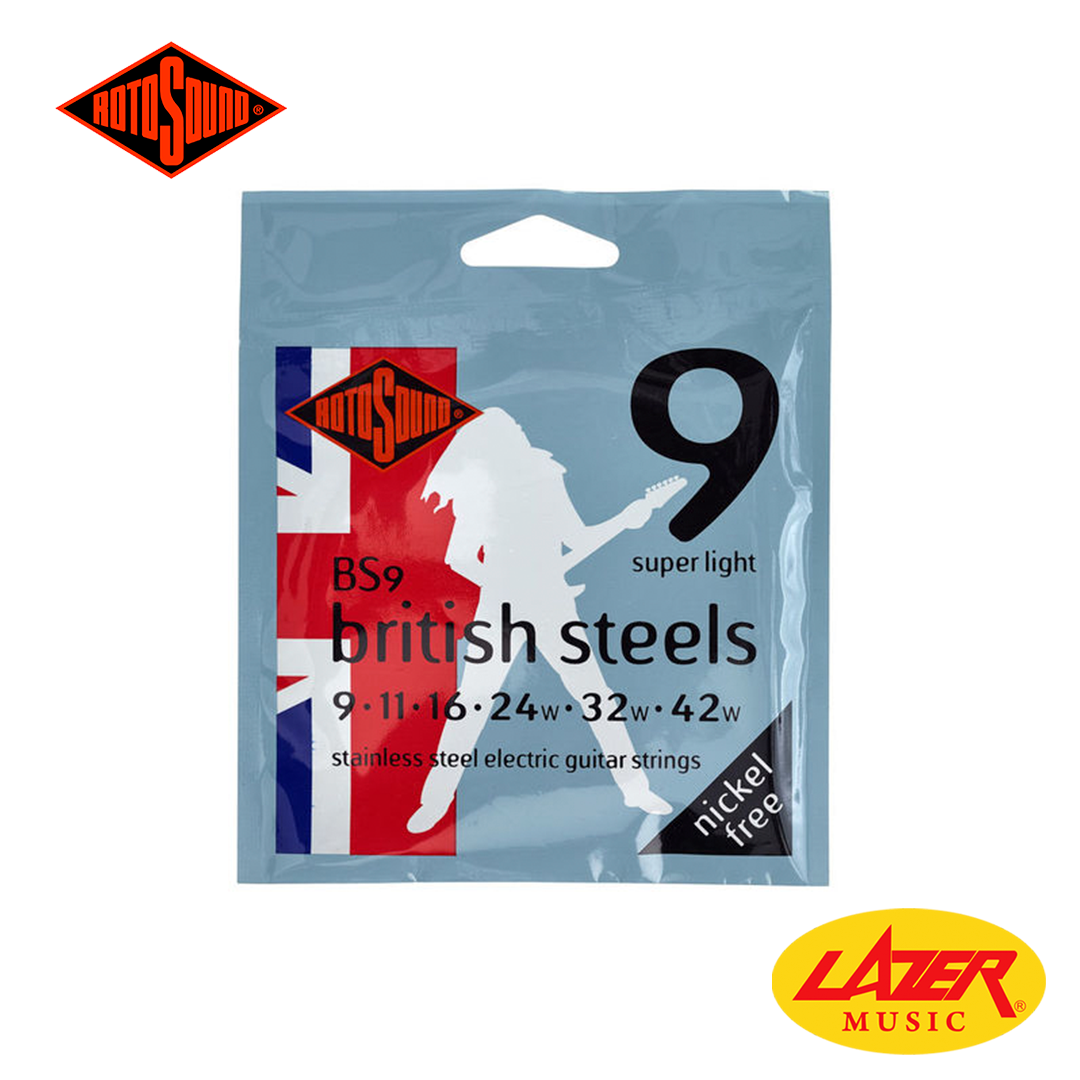 Rotosound British Steels Super Light Electric Guitar Strings