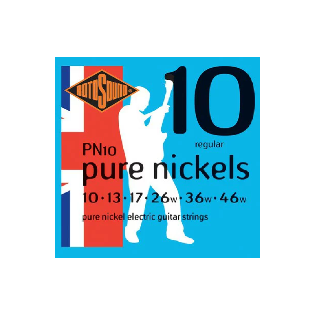 Rotosound Pure Nickels Regular Electric Guitar Strings