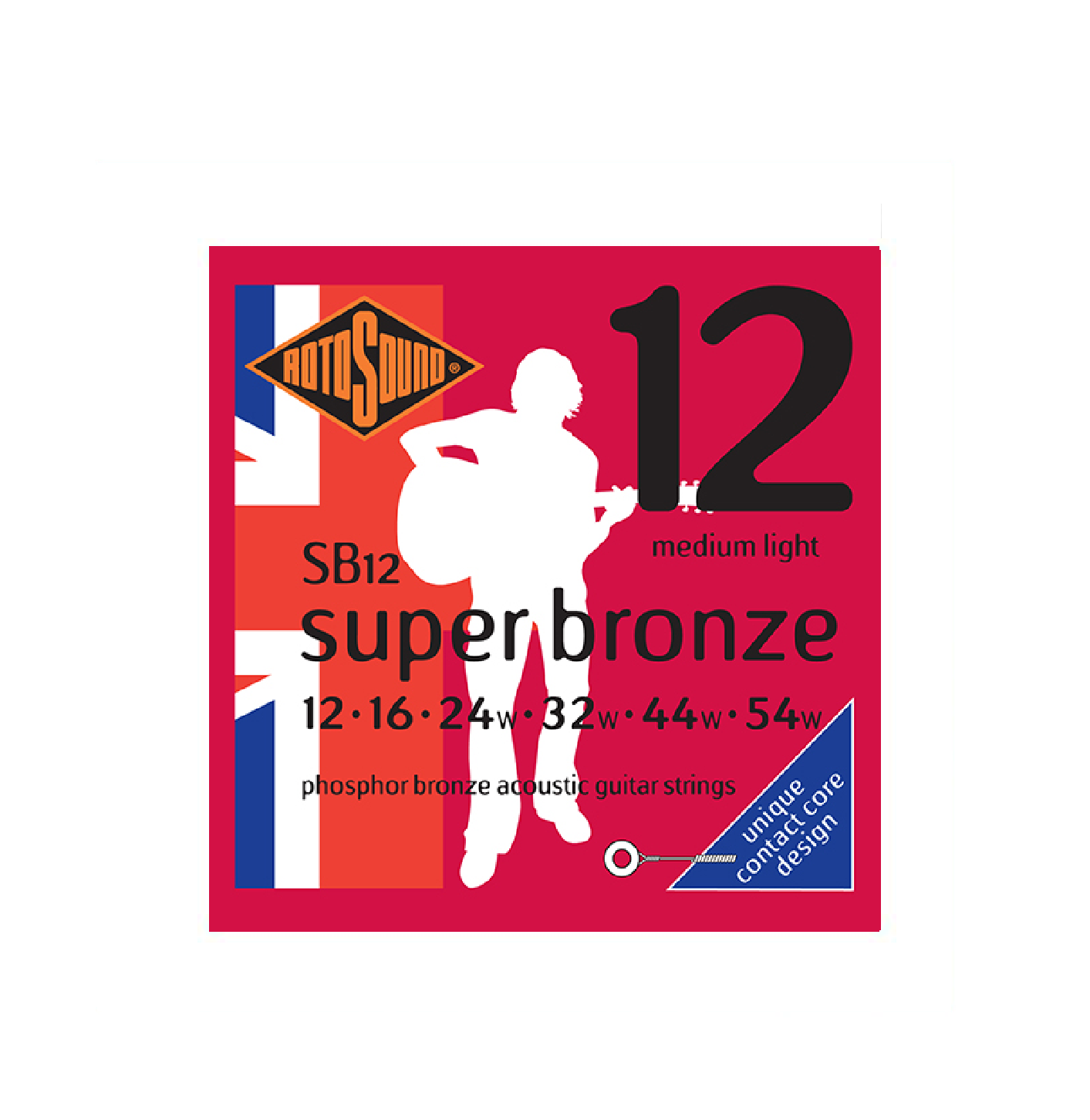 Rotosound Super Bronze Acoustic Medium Light Guitar Strings