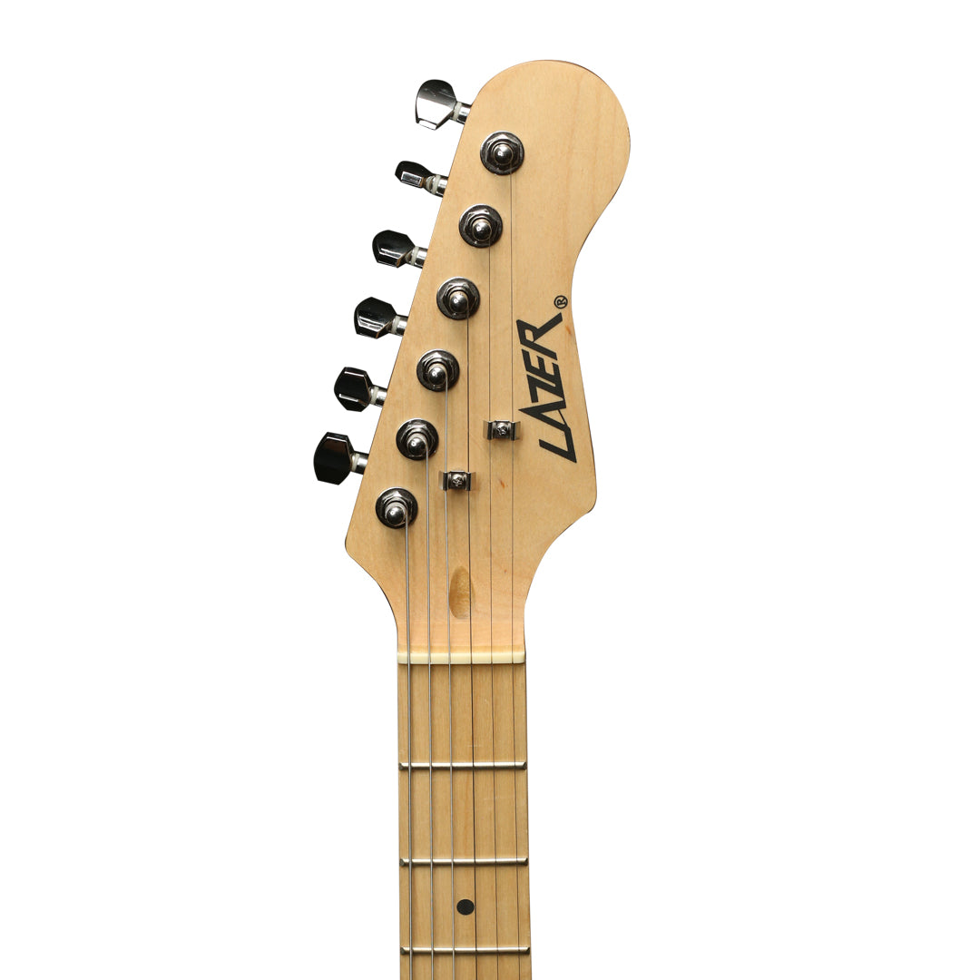 Lazer SST-20-BLK Basswood Body Double Cutaway Electric Guitar