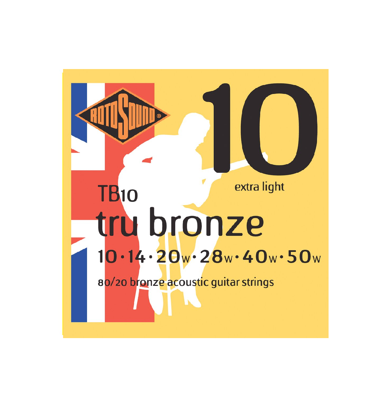 Rotosound Tru Bronze Acoustic Extra Light Guitar Strings