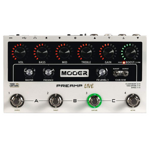 Mooer Preamp Live Digital Preamp Modelling Effects Pedal