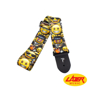 Smiley face online guitar strap