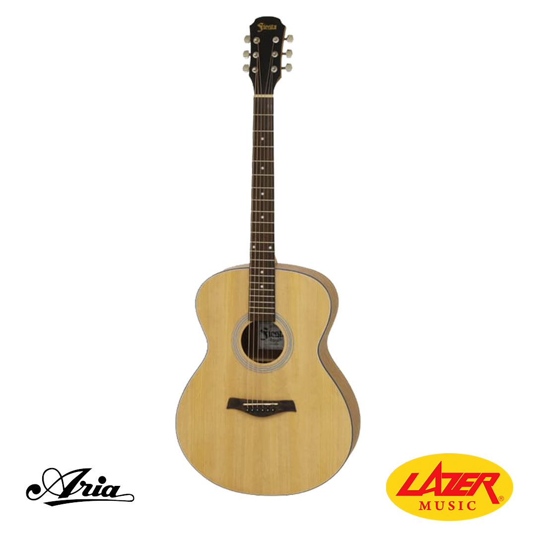 Aria F-65 Fiesta Satin Series Concert/Folk Acoustic Guitar in Natural