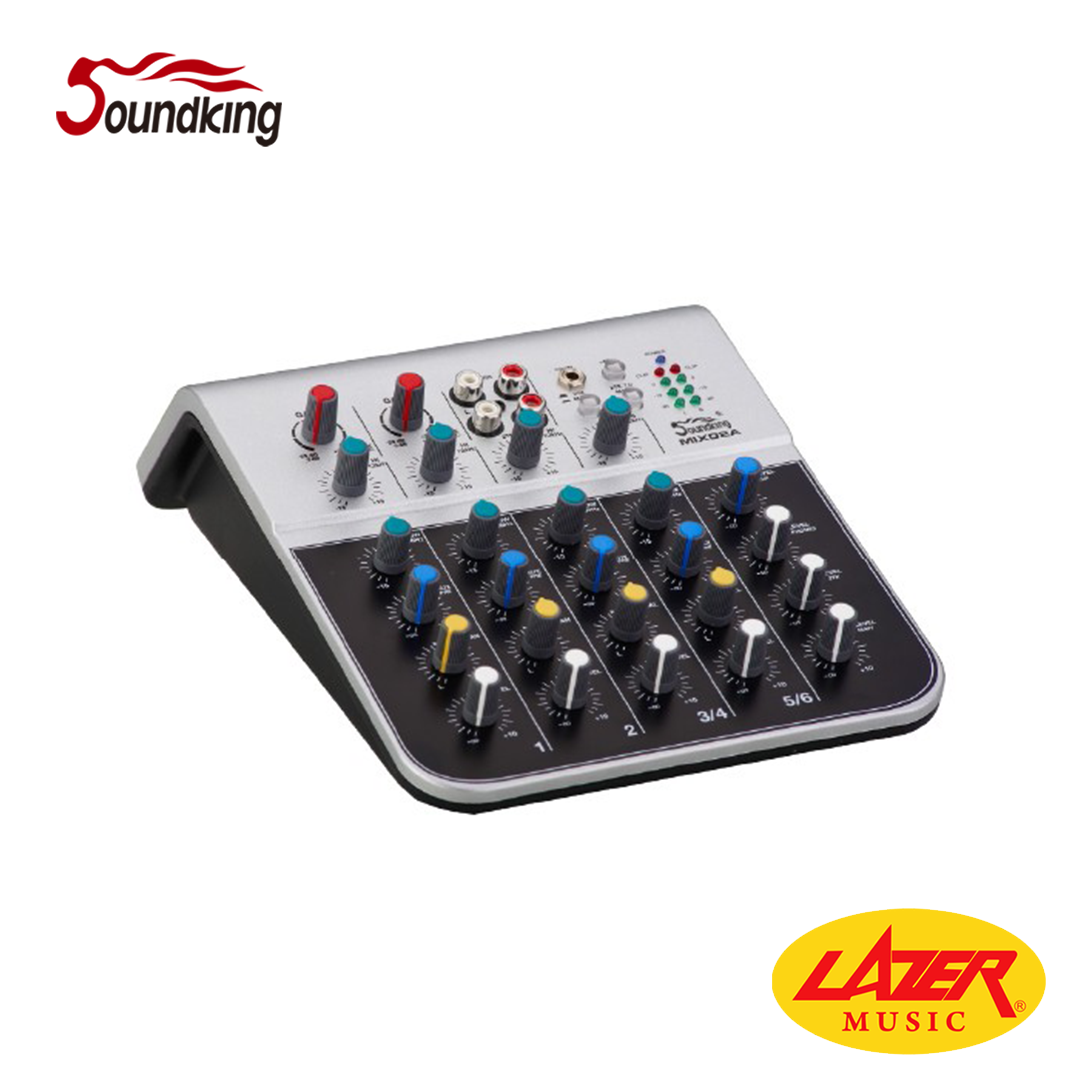 Soundking MIX02AU Two Mic & Four Line Input Mixer With 48V Phantom Power & USB