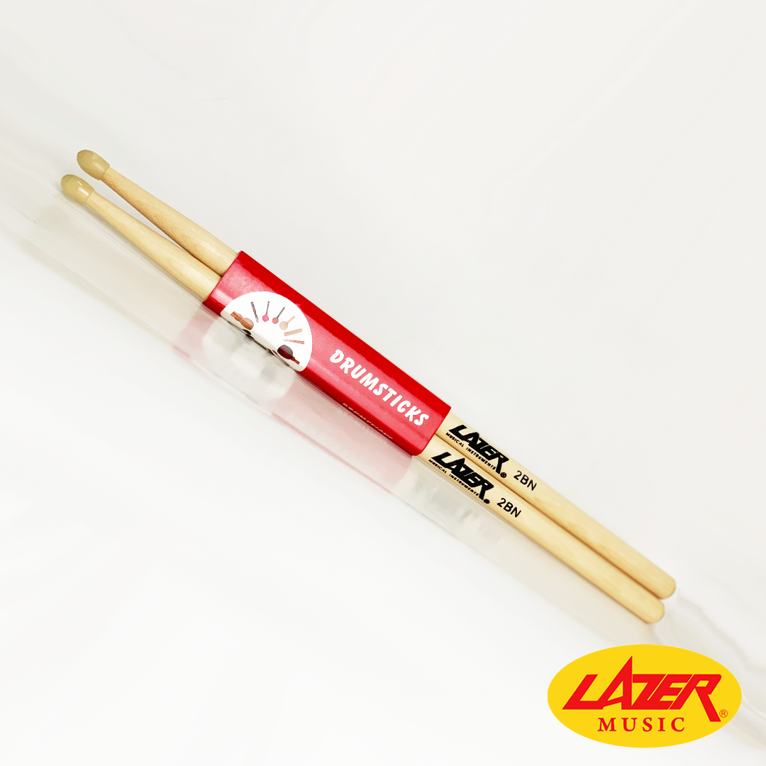Lazer 2BN Drumsticks Nylon Tip