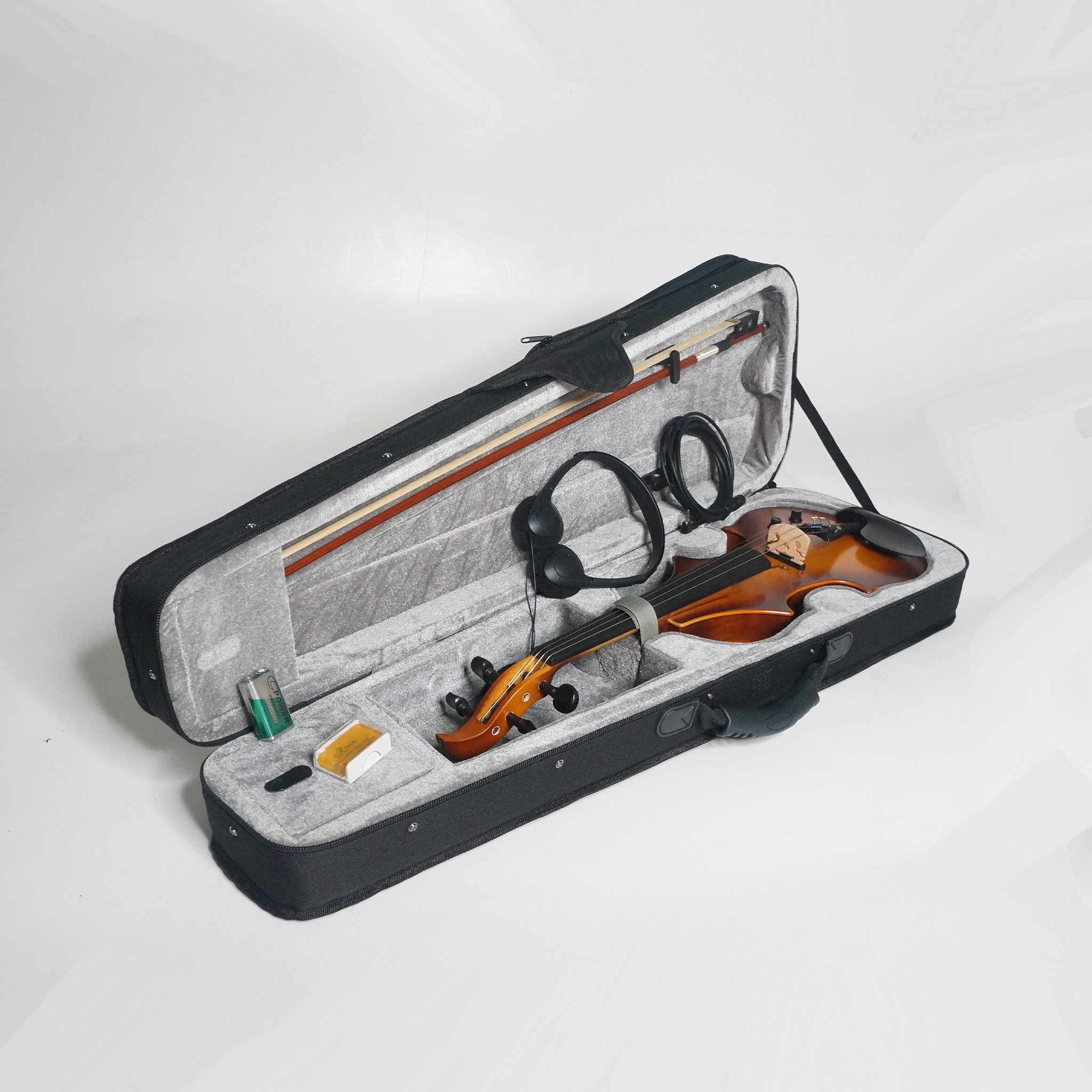 Lazer TL-EV-4/4 Electric Violin with Bag, Rosin, Bow, Headset and Cable [TL-EV-4/4)