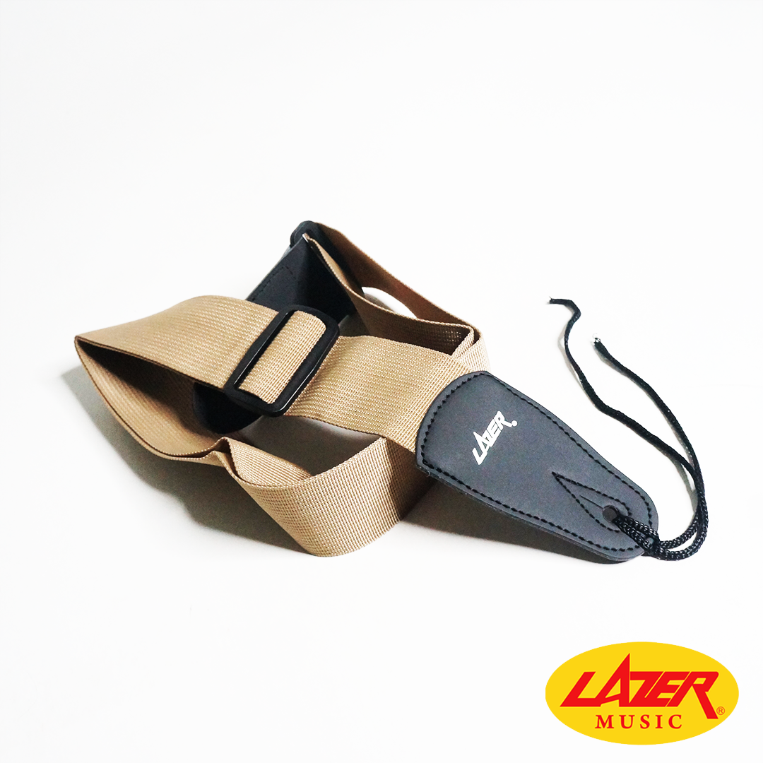 Lazer 5001 Black Ends Guitar Strap