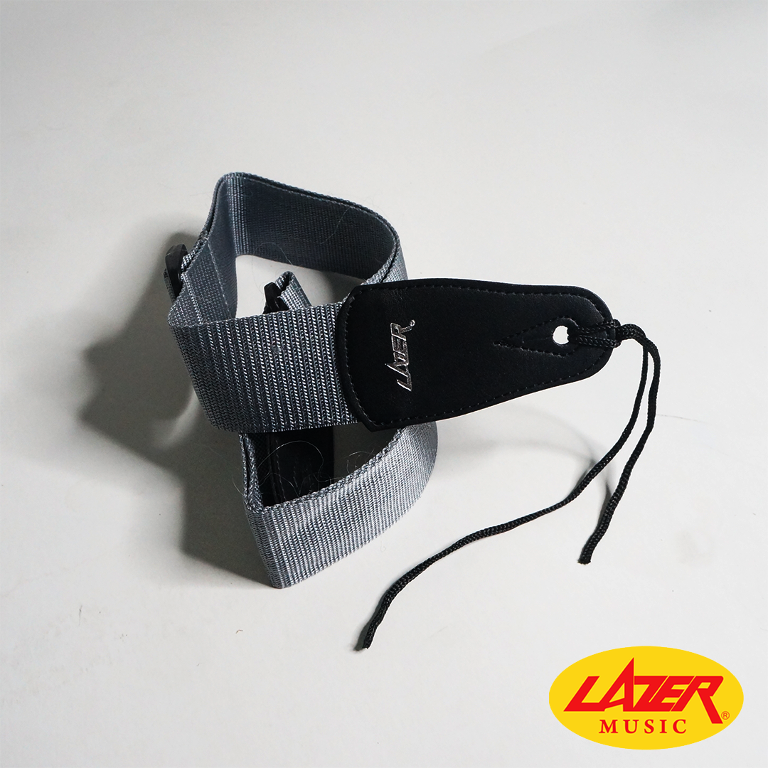 Lazer 5001 Black Ends Guitar Strap