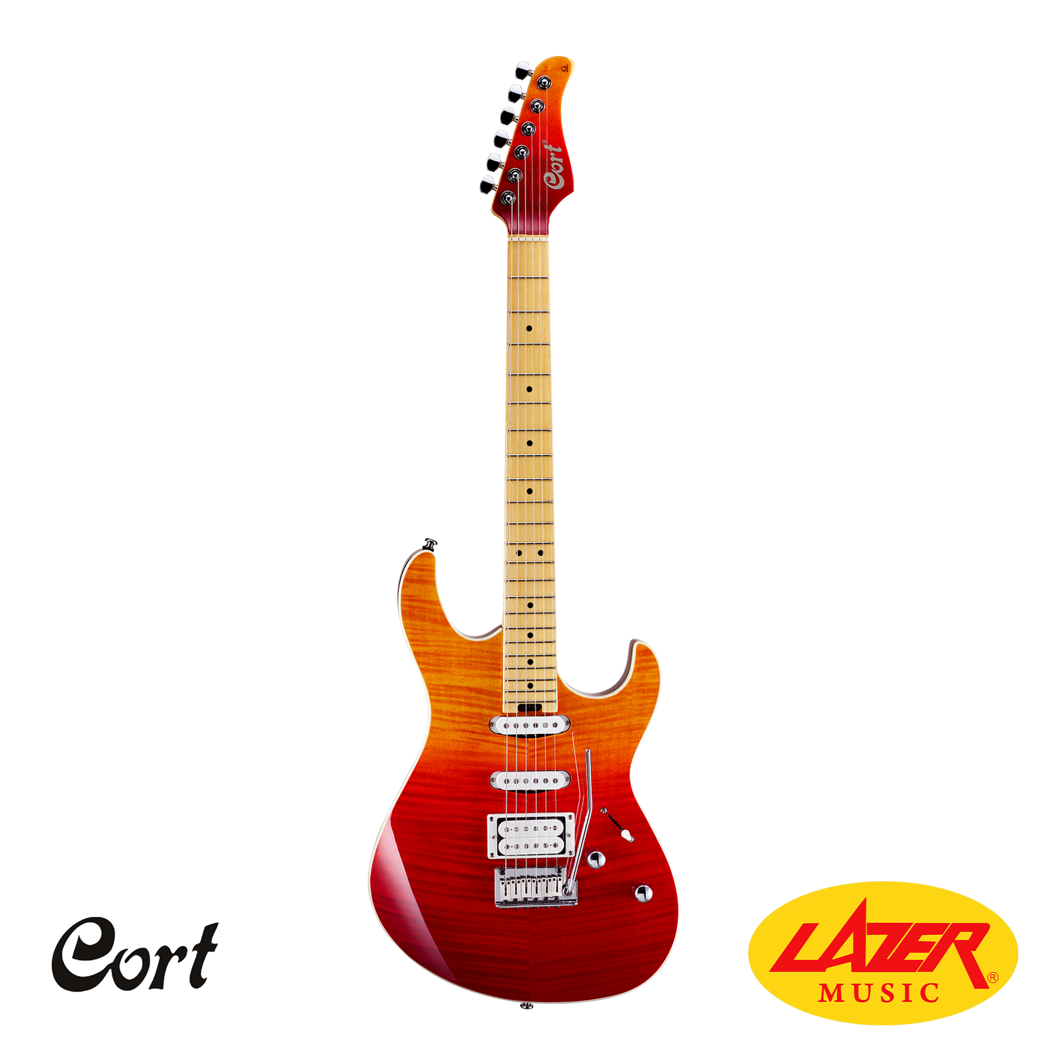 Cort G280DX Alder Body Hard Maple Neck Locking Tuners HSS Electric Guitar With Bag