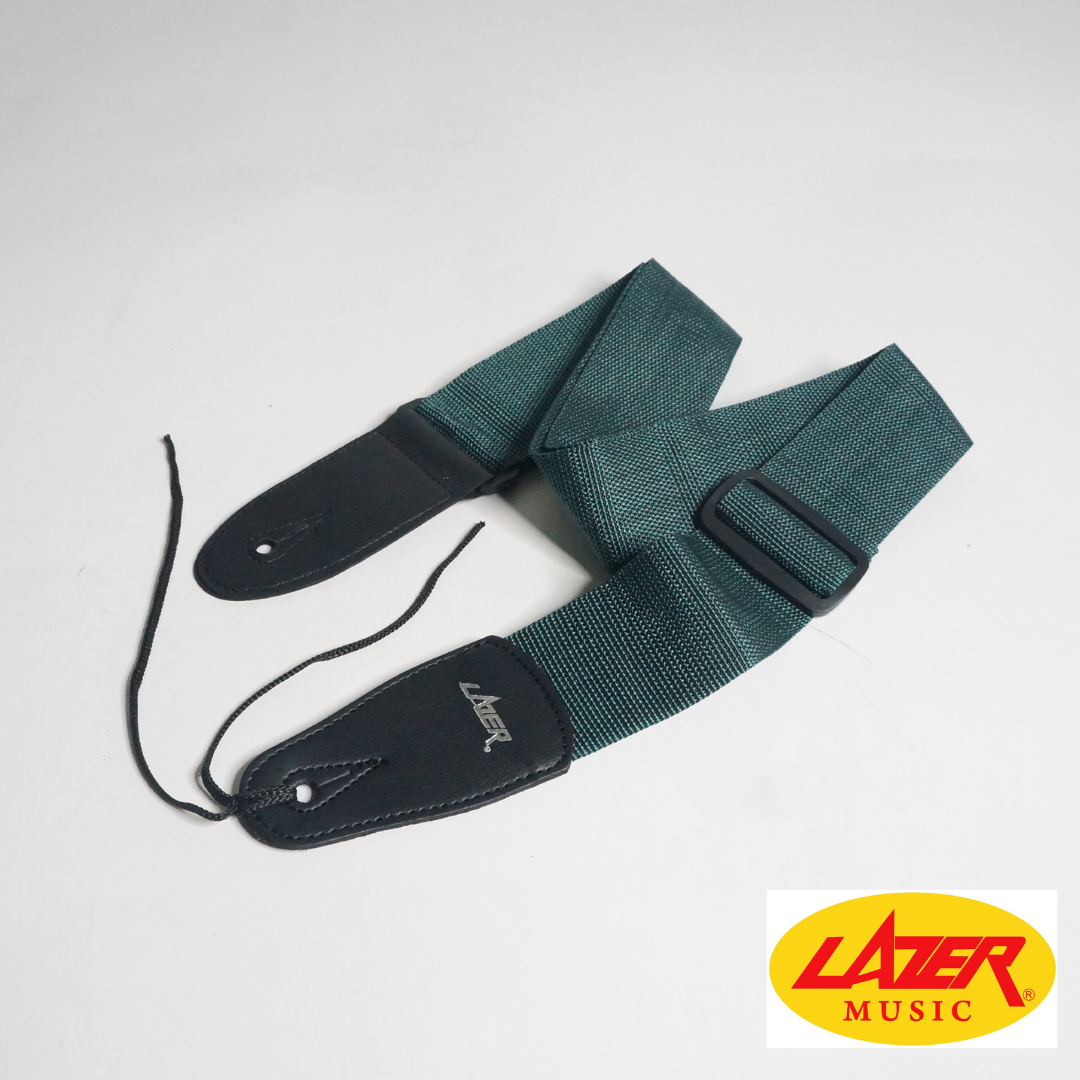 Lazer 5001 Black Ends Guitar Strap