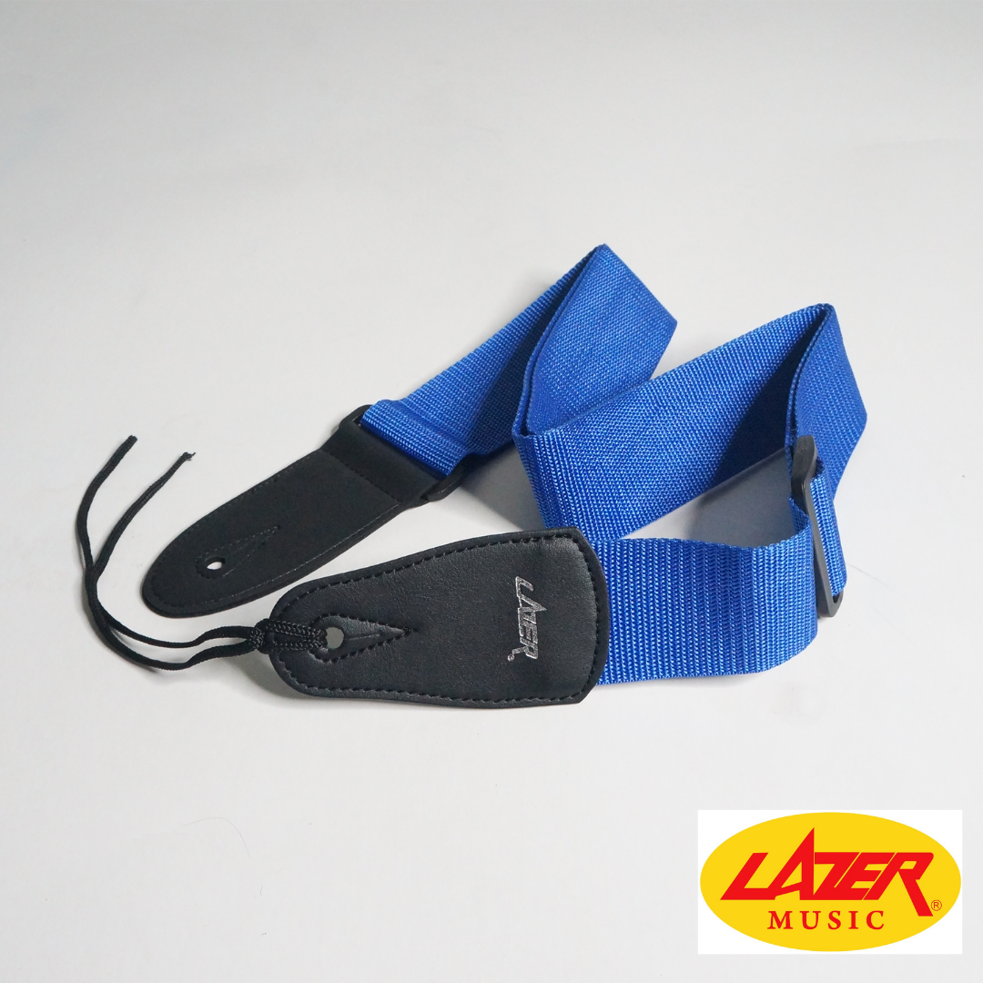 Lazer 5001 Black Ends Guitar Strap