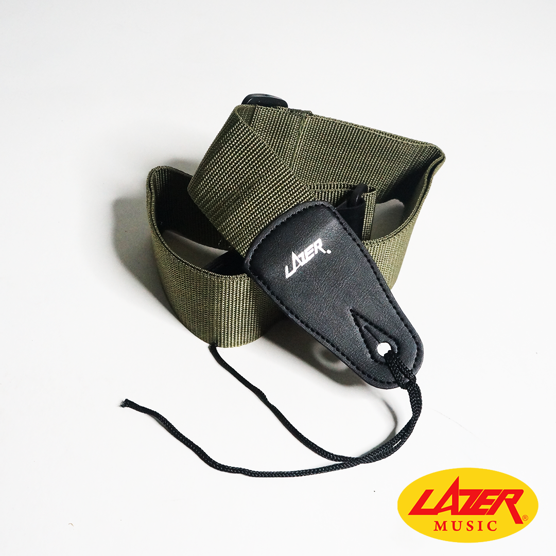 Lazer 5001 Black Ends Guitar Strap