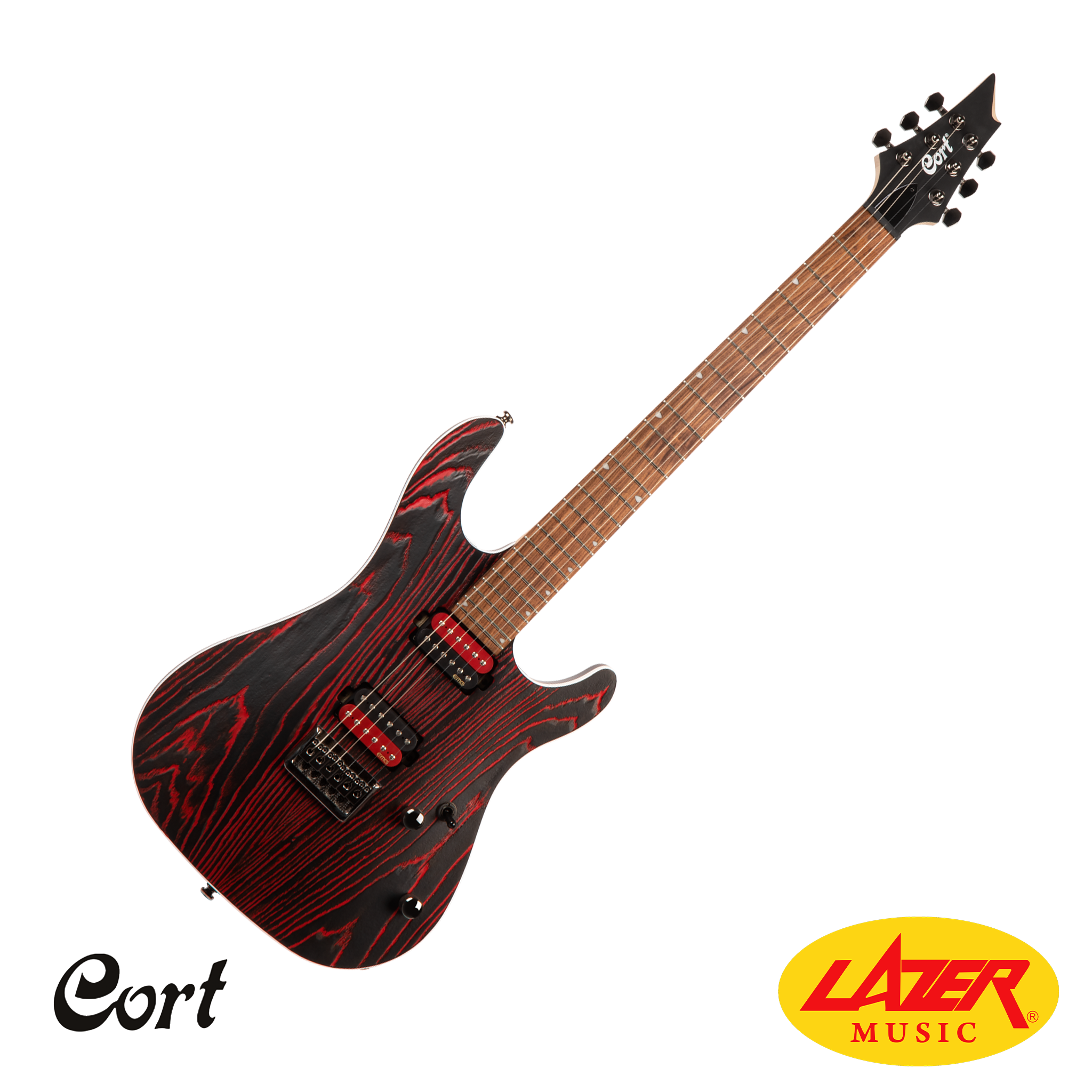 Cort KX300 Etched-EBR Electric Gutar With Bag
