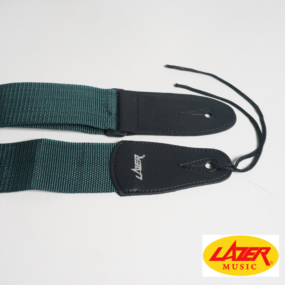 Lazer 5001 Black Ends Guitar Strap