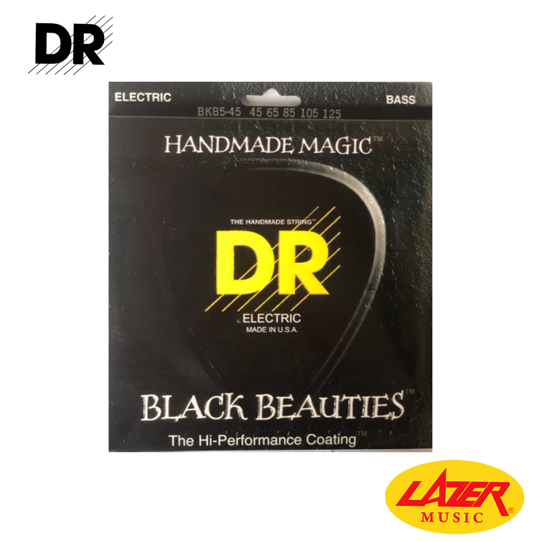 DR Strings BKB545125 Black Beauties 45125 Bass Guitar Strings