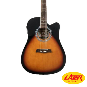 Oscar Schmidt OP45CEPK Acoustic Guitar With Cutaway and EQ
