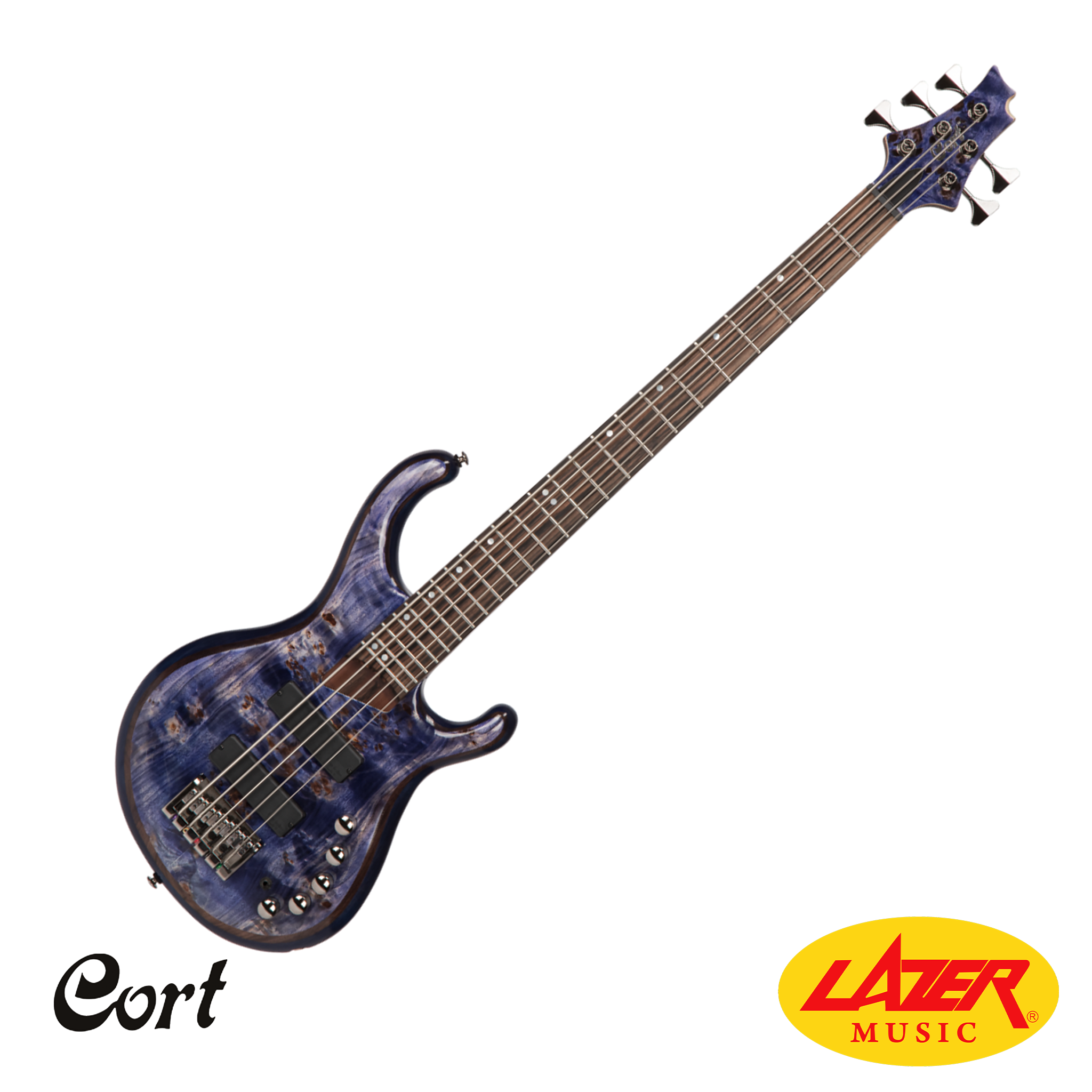 Cort PERSONA5 Alder Body 5 String Bass With Bartolini Preamp, Hipshot Tuners, and Bag