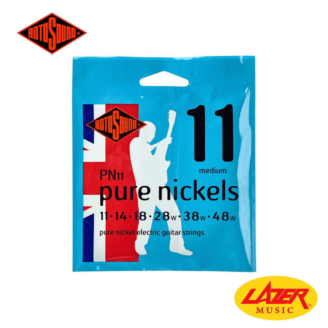 Rotosound PN11 Pure Nickels Pure Nickel 11-48 Electric Guitar Strings