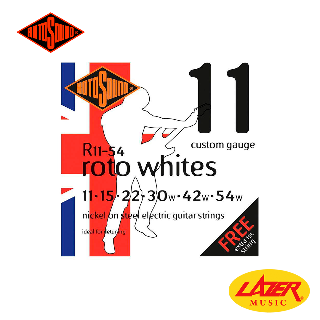 Rotosound Roto Whites Gauge Electric Guitar Strings