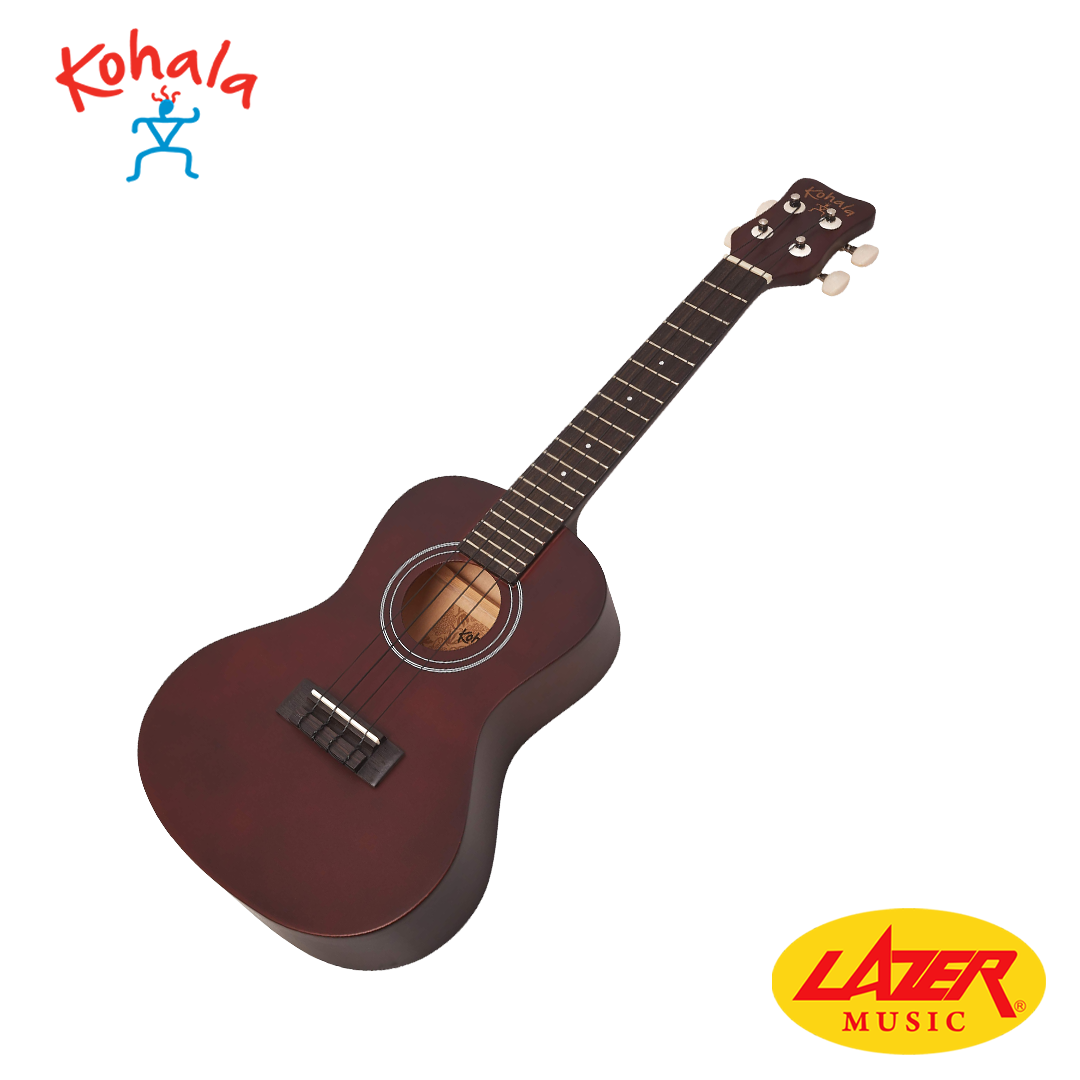 Kohala Kine'O Concert Ukulele - Eastern Mahogany Travel Uke With Geared Tuners