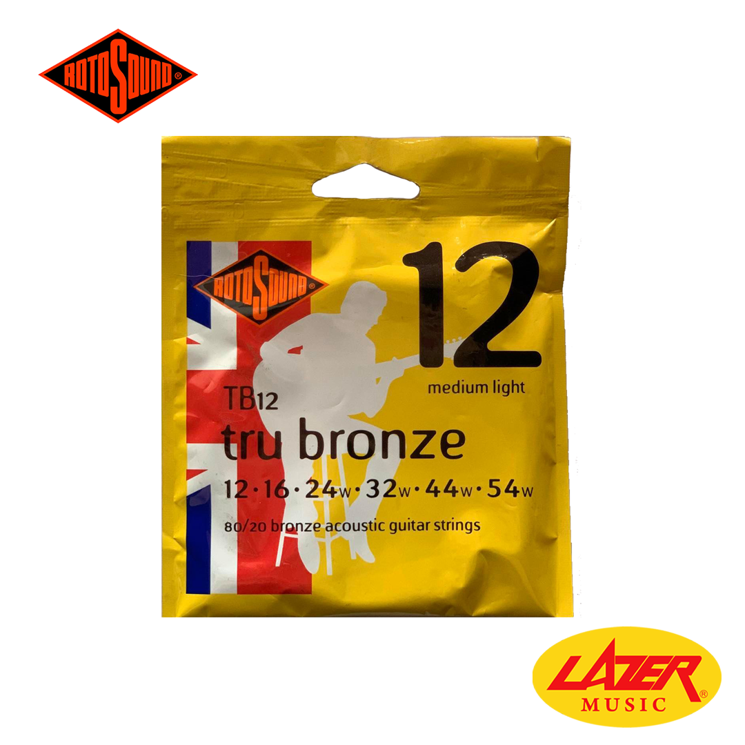 Rotosound Tru Bronze Acoustic Medium Light Guitar Strings
