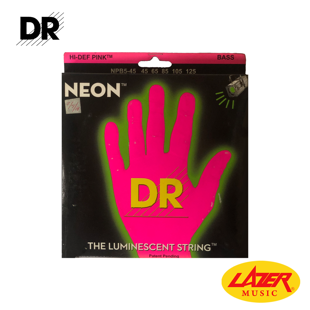 DR NPB5-45125 NEON Pink 45-125 Bass Guitar String